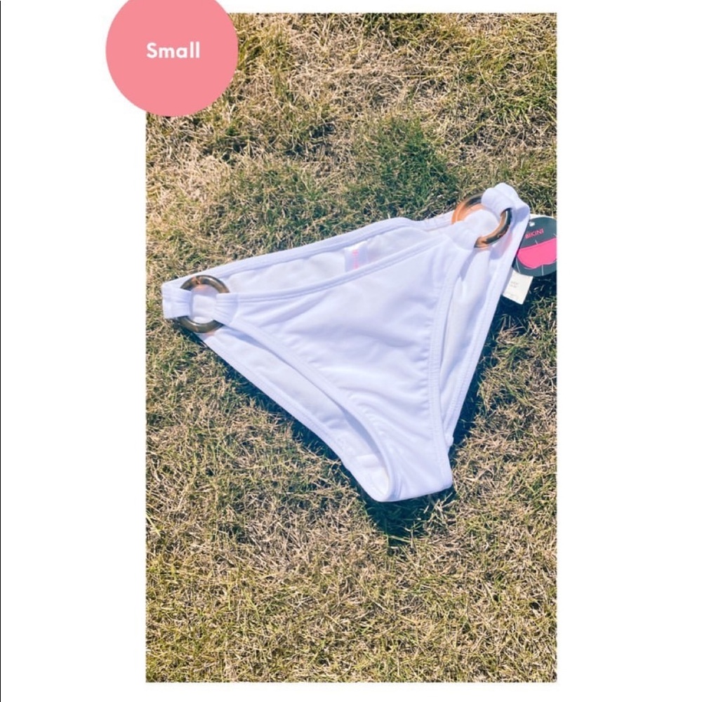 White bikini bottom